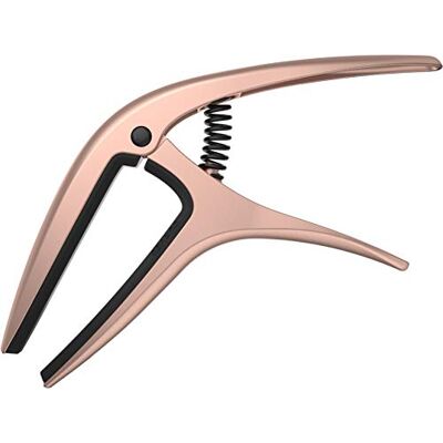 Ernie Ball Axis Dual Radius Capo 2-in-1 omkeerbare capo voor elektrische en akoestische gitaar roségoud Ernie Ball Axis Dual Radius Capo 2-in-1 omkeerbare capo voor elektrische en akoestische gitaar roségoud