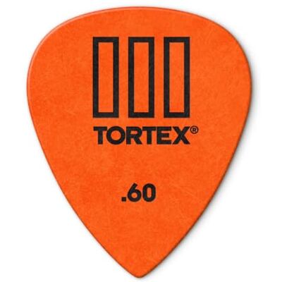 Dunlop Tortex T3 0,60 mm, 12 stuks Dunlop Tortex T3 0,60 mm, 12 stuks