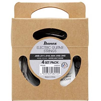 Ibanez PIEGS6 Elektrische gitaarsnaren, 4 stuks Ibanez PIEGS6 Elektrische gitaarsnaren, 4 stuks