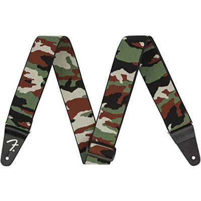 Fender ® »WEIGHLESS CAMO STRAP – 5 inch elastische gitaarband – 5 cm breed – kleur: Woodland Camo Fender ® »WEIGHLESS CAMO STRAP – 5 inch elastische gitaarband – 5 cm breed – kleur: Woodland Camo