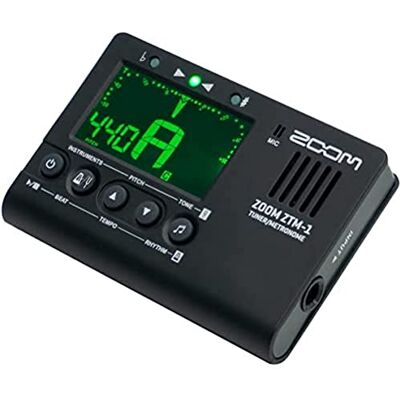 Zoom ZTM-1 Chromatisch stemapparaat en metronoom voor gitaar, bas, ukelele, viool ideaal voor praktijk en podium Zoom ZTM-1 Chromatisch stemapparaat en metronoom voor gitaar, bas, ukelele, viool ideaal voor praktijk en podium