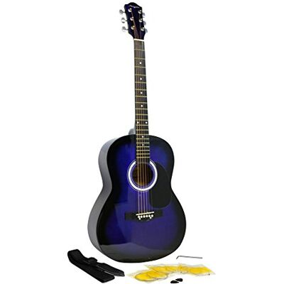 Martin Smith akoestische gitaarset met blauwe band en plectrums Martin Smith akoestische gitaarset met blauwe band en plectrums