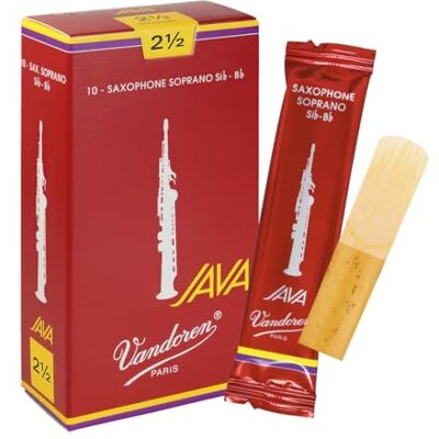 Vandoren SR3025R Set van 10 vellen voor sopraansaxofoon SiB 2,5 Vandoren SR3025R Set van 10 vellen voor sopraansaxofoon SiB 2,5