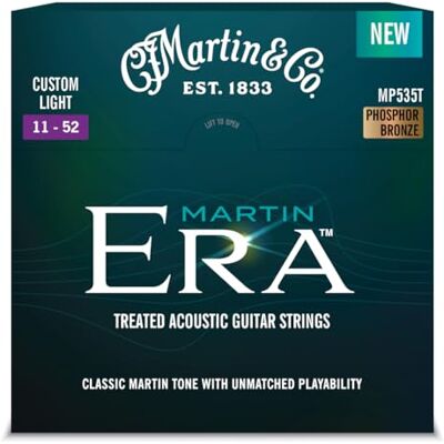 Martin MP535T Era akoestische gitaarsnaren Custom Light (11-52) Martin MP535T Era akoestische gitaarsnaren Custom Light (11-52)