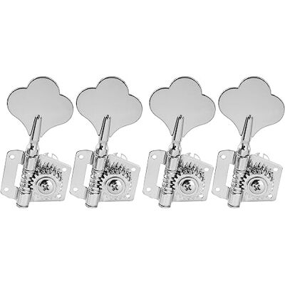 Musiclily Pro Ratio 19:1 Mechanische bas 4-in-line Type Mechanische Klaver Open Rechts voor PB JB Precision Jazz Basse, Chroom Musiclily Pro Ratio 19:1 Mechanische bas 4-in-line Type Mechanische Klaver Open Rechts voor PB JB Precision Jazz Basse, Chroom