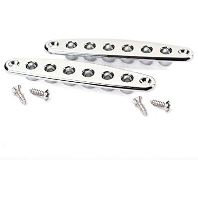 Alnicov Gitaarmontagebits door het lichaam in plaats van de metalen snaarring, vervangende accessoires voor basgitaar, chroom Alnicov Gitaarmontagebits door het lichaam in plaats van de metalen snaarring, vervangende accessoires voor basgitaar, chroom