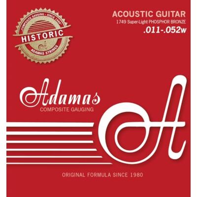 Adamas Historic ReissueFosforescerend 664560 Historic ReissueFosforescerende snaren voor akoestische gitaren, massief brons Adamas Historic ReissueFosforescerend 664560 Historic ReissueFosforescerende snaren voor akoestische gitaren, massief brons