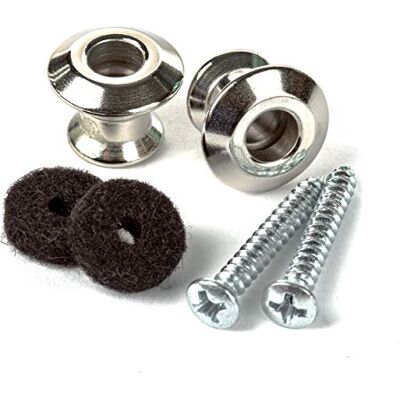 Dunlop Straplok Dual Design, nikkel, 2 stuks Dunlop Straplok Dual Design, nikkel, 2 stuks