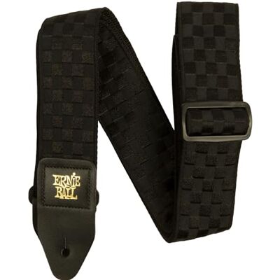 Ernie Ball Jacquard gitaarriem zwart geruit Ernie Ball Jacquard gitaarriem zwart geruit