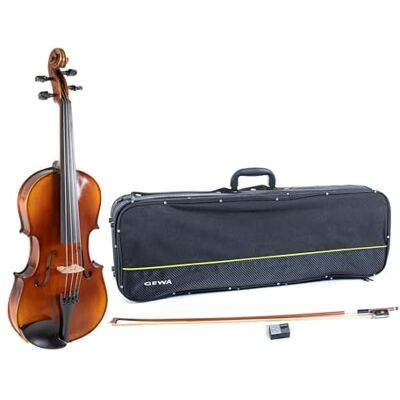 GEWA Allegro VA1-40,8 cm speelklare vioolset met altvioolkoffer en massaranduba boog, Thomastik Infeld AlphaYue snaren GEWA Allegro VA1-40,8 cm speelklare vioolset met altvioolkoffer en massaranduba boog, Thomastik Infeld AlphaYue snaren