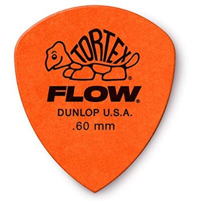Dunlop 558P060 Tortex Flow standaard plectrums 0,60 mm, 12 stuks Dunlop 558P060 Tortex Flow standaard plectrums 0,60 mm, 12 stuks