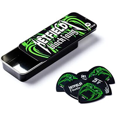 Dunlop PH112T94 Hetfield Black Fang plectrums, 0,94 mm, 6 stuks Dunlop PH112T94 Hetfield Black Fang plectrums, 0,94 mm, 6 stuks