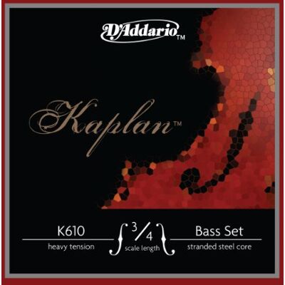D'Addario Bowed Kaplan contrabas snaren, 3/4 handvat, heavy spanning D'Addario Bowed Kaplan contrabas snaren, 3/4 handvat, heavy spanning