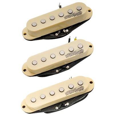 Musiclily Wilkinson Serie M High Output Alnico 5 set microfoons, enkele spoel, crème voor elektrische gitaar type Strat Musiclily Wilkinson Serie M High Output Alnico 5 set microfoons, enkele spoel, crème voor elektrische gitaar type Strat