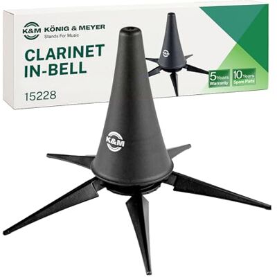 K&M 15228 klarinetvoet kunststof zwart voor klarinet en si nadeel korte kegel transport in het paviljoen K&M 15228 klarinetvoet kunststof zwart voor klarinet en si nadeel korte kegel transport in het paviljoen