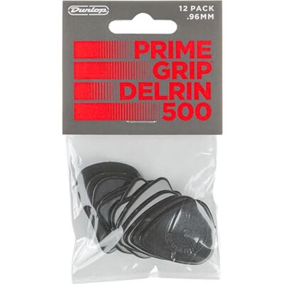 Dunlop 450P096 plectrums Delrin 500 Prime Grip 0,96 mm, 12 stuks Dunlop 450P096 plectrums Delrin 500 Prime Grip 0,96 mm, 12 stuks