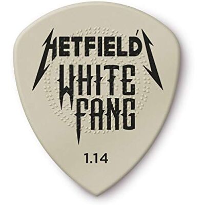 Dunlop PH122P1.14 Hetfield plectrums, 1,14 mm, wit, 6 stuks Dunlop PH122P1.14 Hetfield plectrums, 1,14 mm, wit, 6 stuks