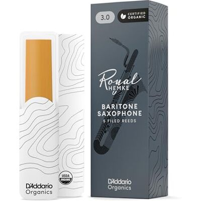 D'Addario Rico Hemke bladeren voor baritonsaxofoon, dikte 3,0, 5 stuks D'Addario Rico Hemke bladeren voor baritonsaxofoon, dikte 3,0, 5 stuks