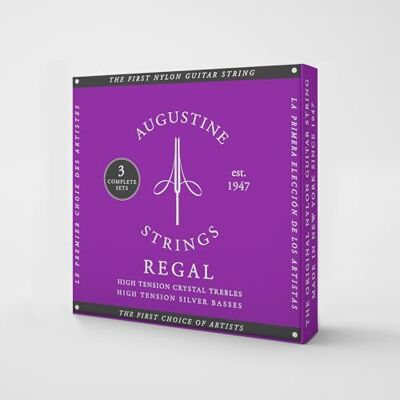 Augustine klassieke gitaarsnaren Regal Blue 3x high/high spel Augustine klassieke gitaarsnaren Regal Blue 3x high/high spel