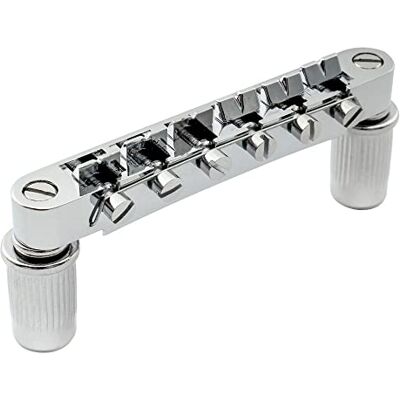 Musiclily Basic 52 mm (2-3/64 inch) brug gitaar ABR-1 stijl Tune-o-matic voor Les Paul stijl elektrische gitaar, chroom Musiclily Basic 52 mm (2-3/64 inch) brug gitaar ABR-1 stijl Tune-o-matic voor Les Paul stijl elektrische gitaar, chroom
