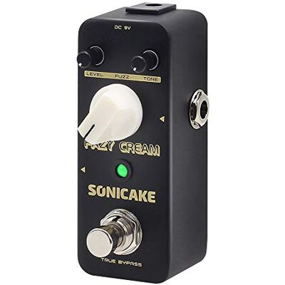 SONICAKE Fuzz Fazy Cream True Bypass gitaar effectpedaal True Bypass, klassieke compacte hoes voor gitaar en bas SONICAKE Fuzz Fazy Cream True Bypass gitaar effectpedaal True Bypass, klassieke compacte hoes voor gitaar en bas
