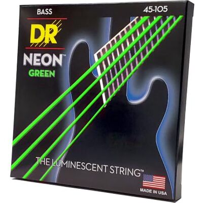 DR Strings DR String NGB-45 Neon Green snaren voor basgitaar DR Strings DR String NGB-45 Neon Green snaren voor basgitaar