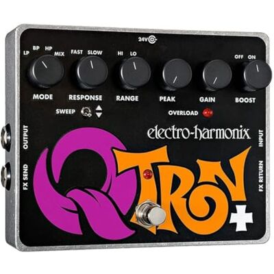 electro-harmonix Electro Harmonix Q-Tron + Elektrische gitaar pedaal Zilver electro-harmonix Electro Harmonix Q-Tron + Elektrische gitaar pedaal Zilver