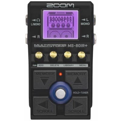 Zoom MS-80IR+ MultiStomp Multi Effect Gitaarpedaal, Beroemde Gitaarversterker Modellering, Voorversterkers, Baffles, Effecten, Reverb, EQ, Noise Gate, Vertraging, Zwart Zoom MS-80IR+ MultiStomp Multi Effect Gitaarpedaal, Beroemde Gitaarversterker Modellering, Voorversterkers, Baffles, Effecten, Reverb, EQ, Noise Gate, Vertraging, Zwart