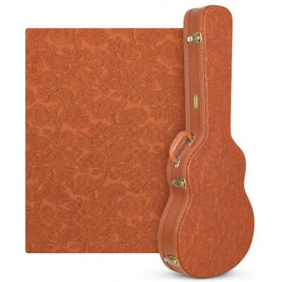 Crossrock Relief Series CRW630SARO houten etui voor semi-holle elektrische gitaren, stijl 335, 6 snaren met sterk gestructureerd oppervlak, nertsfleece imitatie, vergrendelingen van roestvrij staal Crossrock Relief Series CRW630SARO houten etui voor semi-holle elektrische gitaren, stijl 335, 6 snaren met sterk gestructureerd oppervlak, nertsfleece imitatie, vergrendelingen van roestvrij staal