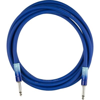 Fender SCHADUWEN INSTRUMENT KABEL instrumentenkabel 3 m jack recht Kleur: blauw Fender SCHADUWEN INSTRUMENT KABEL instrumentenkabel 3 m jack recht Kleur: blauw