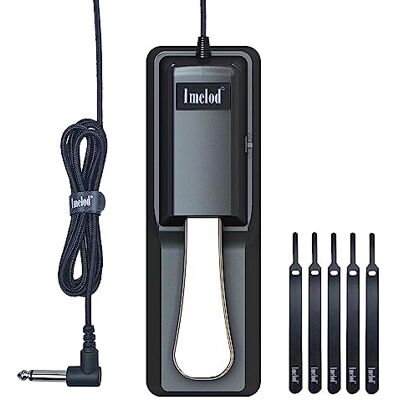 Imelod Sustain Universeel pedaal voor elektronisch toetsenbord Yamaha Casio Roland Korg Behringer zwart Imelod Sustain Universeel pedaal voor elektronisch toetsenbord Yamaha Casio Roland Korg Behringer zwart