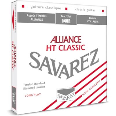 Savarez Alliance HT Carbon 540R klassieke gitaar 6-snarige set normale spanning Savarez Alliance HT Carbon 540R klassieke gitaar 6-snarige set normale spanning