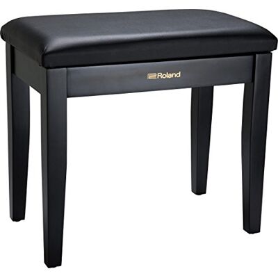 Roland Pianobank in satijn zwart met vinyl zitting en muziekvak Rpb-100BK 55,5 x 32 x 55,5 cm Roland Pianobank in satijn zwart met vinyl zitting en muziekvak Rpb-100BK 55,5 x 32 x 55,5 cm