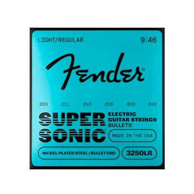 Fender Super Bullet® staalsnaren vernikkeld rond uiteinde 3250LR .009-.046, (6) Fender Super Bullet® staalsnaren vernikkeld rond uiteinde 3250LR .009-.046, (6)