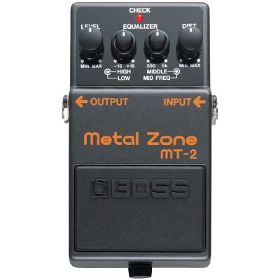 Boss MT-2 metalen tandwiel met verstelbare zone Legendaria vervorming van de hele hoogte voor gitaar en bajo schakeling van dubbele etapa Ecualizador activo de tres banda's Boss MT-2 metalen tandwiel met verstelbare zone Legendaria vervorming van de hele hoogte voor gitaar en bajo schakeling van dubbele etapa Ecualizador activo de tres banda's