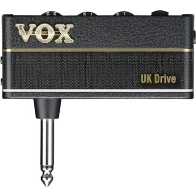 Vox AMPLUG 3 UK DRIVE Mini-versterker, draagbaar, elektrische gitaar, batterij stereo-effecten, chorus/delay/reverb, dubbel kanaal, versterking/toon/volumeregeling, hoofdtelefoonuitgang, Aux in Vox AMPLUG 3 UK DRIVE Mini-versterker, draagbaar, elektrische gitaar, batterij stereo-effecten, chorus/delay/reverb, dubbel kanaal, versterking/toon/volumeregeling, hoofdtelefoonuitgang, Aux in