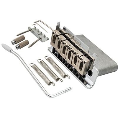 Musiclily Wilkinson M Series 54 mm (2-1/8 inch) compleet blok brug Tremolo Bridge Vibrato gitaar ST arm pop-in 2-punt voor MIJ/MIK Strat, chroom 5,1-0,3 cm 2-punts brug voor elektrische gitaar in MIJ/MIK Stratocaster-stijl Musiclily Wilkinson M Series 54 mm (2-1/8 inch) compleet blok brug Tremolo Bridge Vibrato gitaar ST arm pop-in 2-punt voor MIJ/MIK Strat, chroom 5,1-0,3 cm 2-punts brug voor elektrische gitaar in MIJ/MIK Stratocaster-stijl