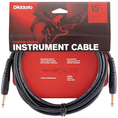 Waves PW-G-15 Custom stereo-instrumentenkabel, 46 m, zwart Waves PW-G-15 Custom stereo-instrumentenkabel, 46 m, zwart