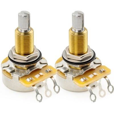 Musiclily CTS 450 Series A500K potentiometer voor elektrische gitaar en bas, 10% tolerantie (2 stuks) pour Guitare Electrique et Basse Musiclily CTS 450 Series A500K potentiometer voor elektrische gitaar en bas, 10% tolerantie (2 stuks) pour Guitare Electrique et Basse