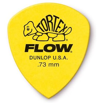 Dunlop 558P073 Tortex Flow standaard plectrums 0,73 mm, 12 stuks Dunlop 558P073 Tortex Flow standaard plectrums 0,73 mm, 12 stuks