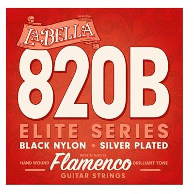 La Bella Labella L820B Flamenco nylon snaren voor gitaar, medium spanning La Bella Labella L820B Flamenco nylon snaren voor gitaar, medium spanning
