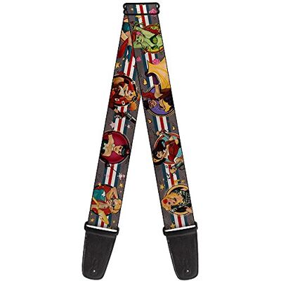 Buckle-Down Gs-wjl032 Gitaarriem DC Bombshell pin-up meisjes, 5,1 cm breed en 29-137,2 cm lang Buckle-Down Gs-wjl032 Gitaarriem DC Bombshell pin-up meisjes, 5,1 cm breed en 29-137,2 cm lang