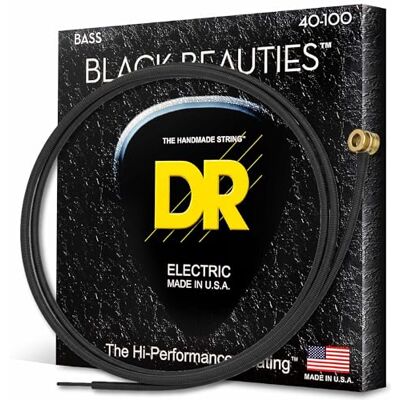 DR Strings BEAUTIES 40-100 snaren voor basgitaar, zwart DR Strings BEAUTIES 40-100 snaren voor basgitaar, zwart