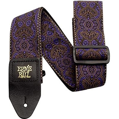 Ernie Ball Gitaarriem, paars paisley, jacquard Ernie Ball Gitaarriem, paars paisley, jacquard