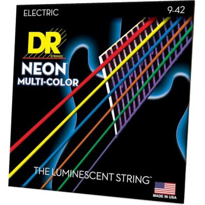 DR Strings DR String MCE-9 Multi-Color snaren voor elektrische gitaar DR Strings DR String MCE-9 Multi-Color snaren voor elektrische gitaar