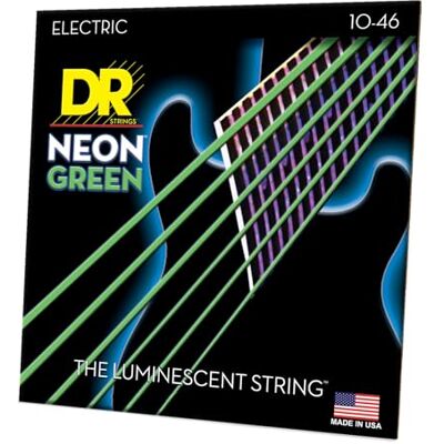 DR Strings DR String NGE-10 Neon Green snaren voor elektrische gitaar DR Strings DR String NGE-10 Neon Green snaren voor elektrische gitaar