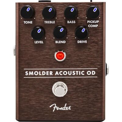 Fender ® »SMOLDER ACOUSTIC OD« Overdrive effectpedaal voor akoestische gitaar Fender ® »SMOLDER ACOUSTIC OD« Overdrive effectpedaal voor akoestische gitaar