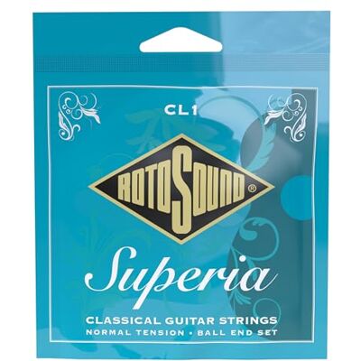 Rotosound Superia gitaarsnaren voor klassieke gitaar, nylon/zilver, kogeluiteinden Rotosound Superia gitaarsnaren voor klassieke gitaar, nylon/zilver, kogeluiteinden