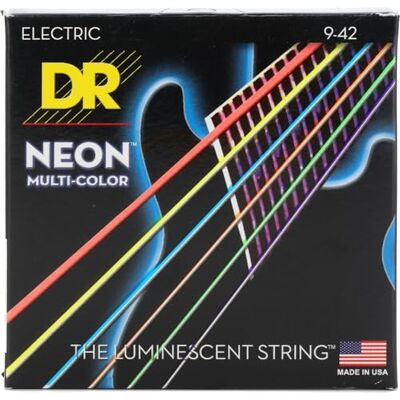 DR Strings DR String MCE-9 Multi-Color snaren voor elektrische gitaar DR Strings DR String MCE-9 Multi-Color snaren voor elektrische gitaar