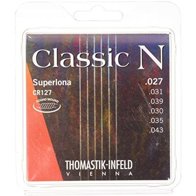 Thomastik-Infeld Thomastik Classic N Series snaren Superlona Light Roundwound CR127 rond net Thomastik-Infeld Thomastik Classic N Series snaren Superlona Light Roundwound CR127 rond net